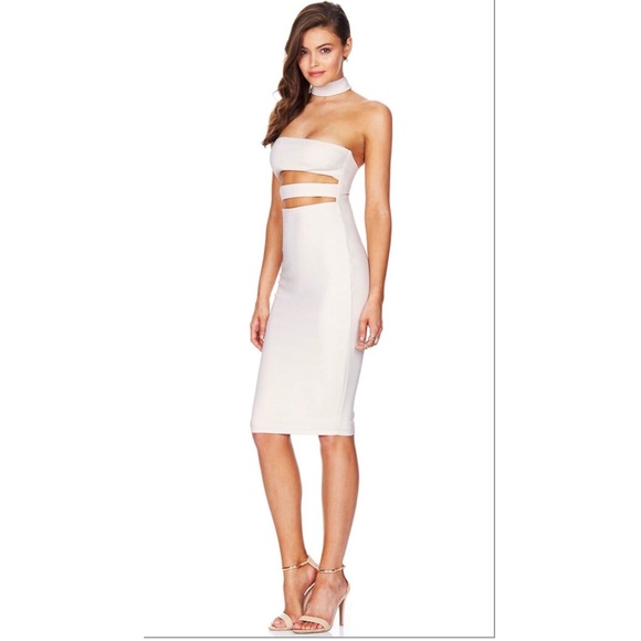 NOOKIE NUDE FRANKIE BODYCON DRESS - Picture 4 of 4